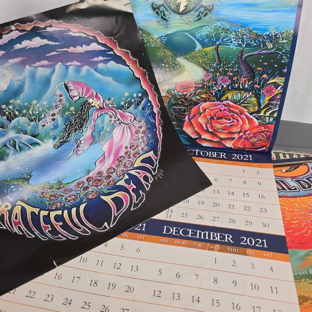 13 Grateful Dead Wall Calendars Mike DuBois Art 2009-2025 Psychedelic Rock Music